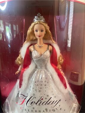 Barbie Holiday Celebration Doll in Silver & Pink
